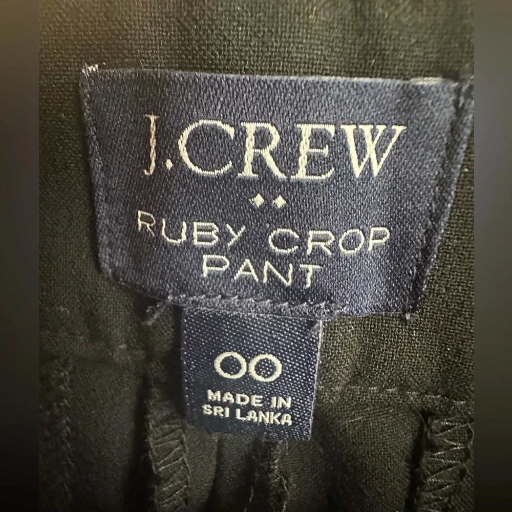 J Crew Ruby Slim Cropped Pant Size 00 - Picture 8 of 10